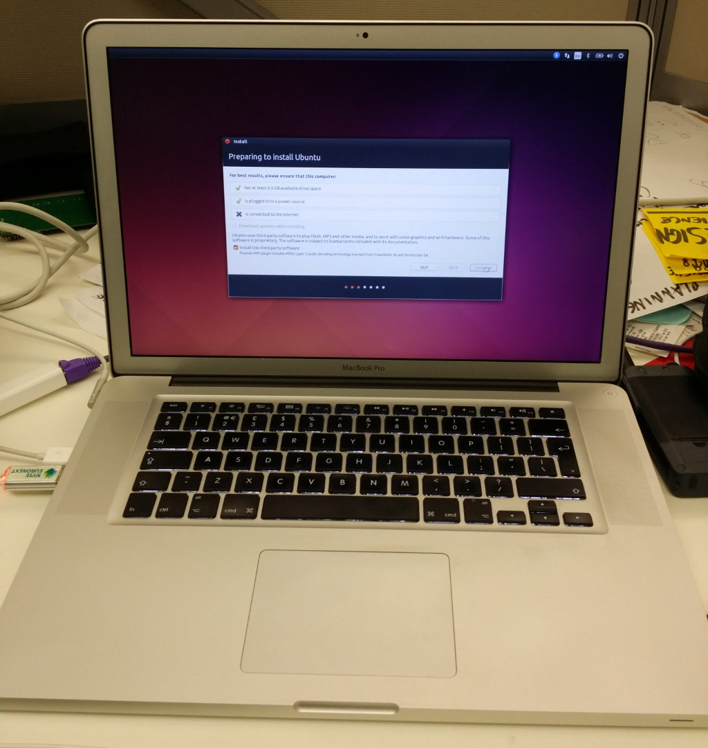 Ubuntu on macbook pro